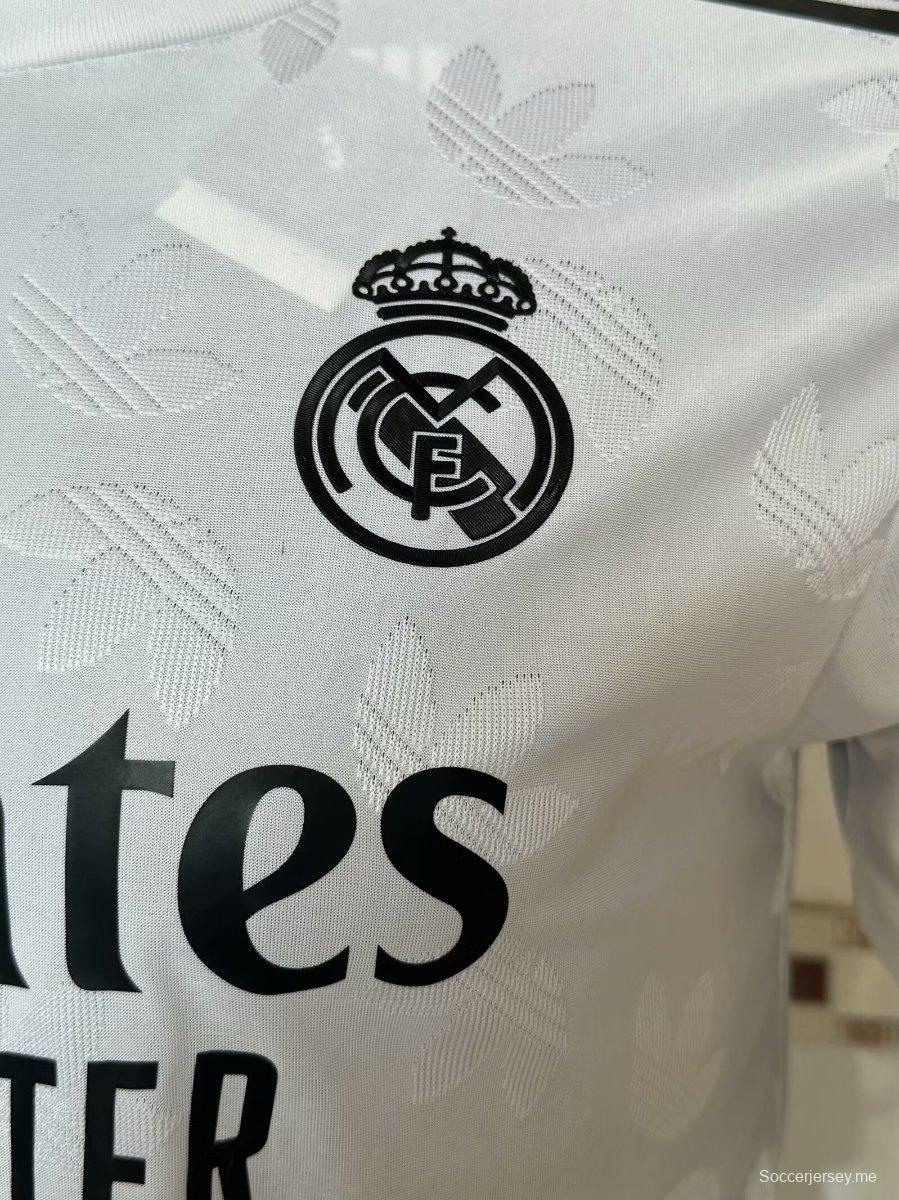 إصدار اللاعب 24/25 قميص ريال مدريد × أديداس أبيض أصلي 24/25
