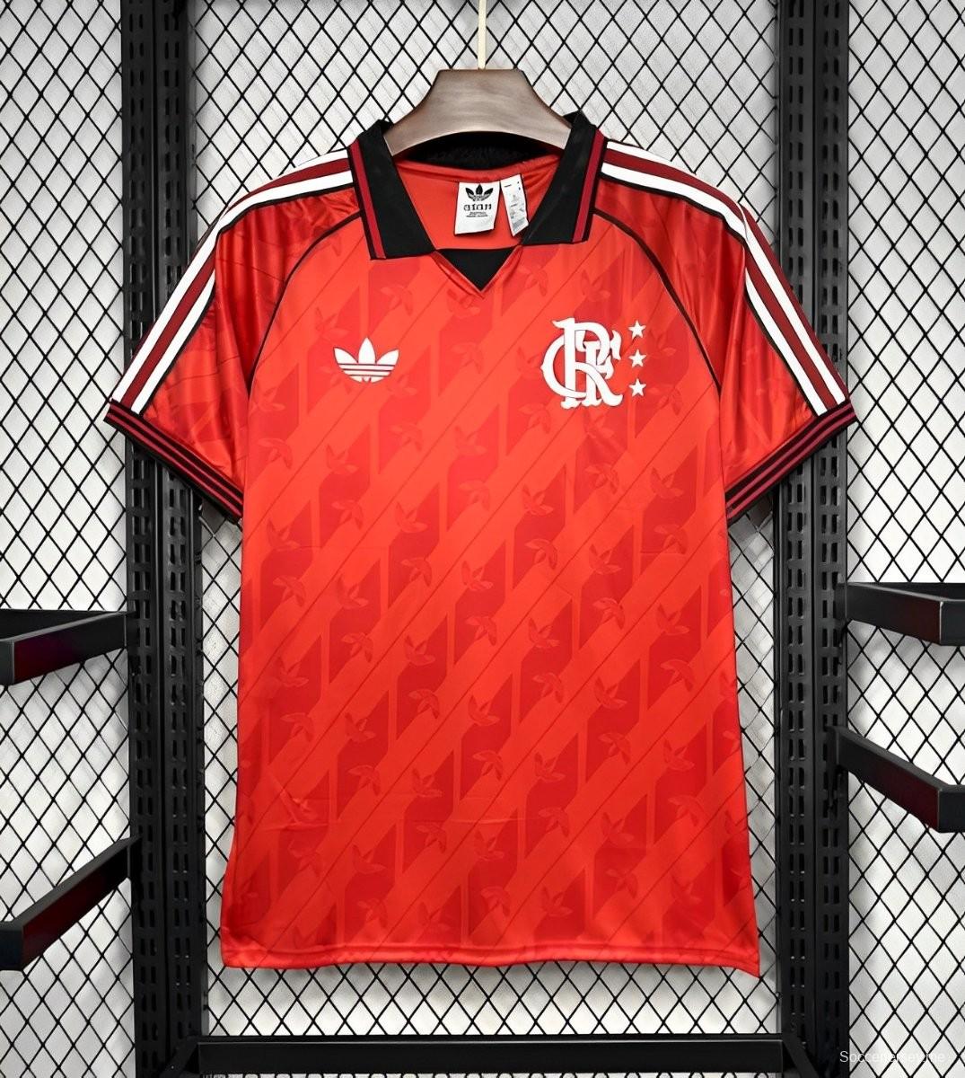 2024/25 فلامنجو فلامنجو لايف ستايلر ريترو جيرسي S-XXXXL
