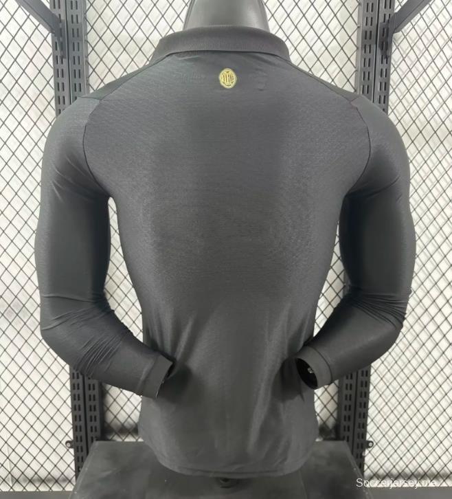 إصدار اللاعب 24/25 قميص بأكمام طويلة أسود اللون بمناسبة الذكرى 125 لتأسيس ميلان 24/25