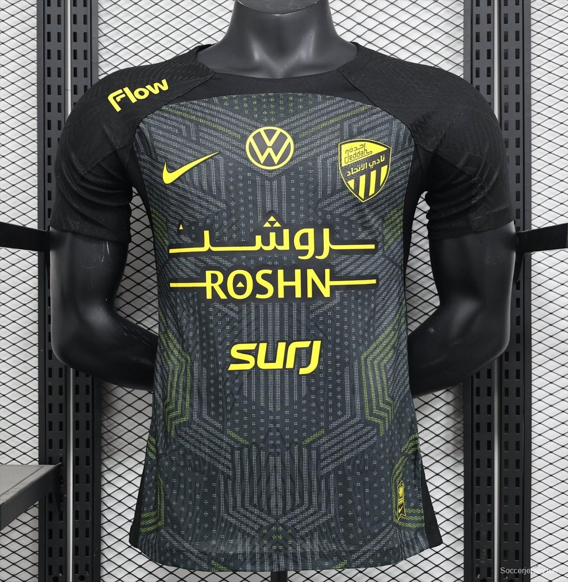 إصدار اللاعب 25/26 قميص الاتحاد الثالث أسود اللون أسود 25/26