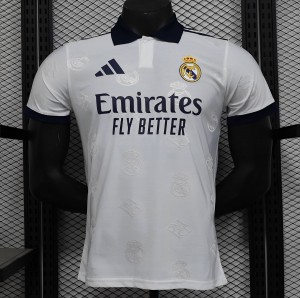 إصدار اللاعب 24/25 قميص ريال مدريد الأبيض قبل المباراة 24/25 ريال مدريد قبل المباراة