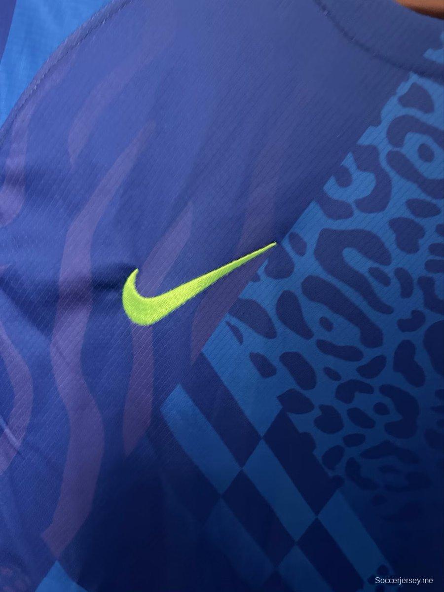 2025 البرازيل 2025 قميص أزرق خارجي أزرق