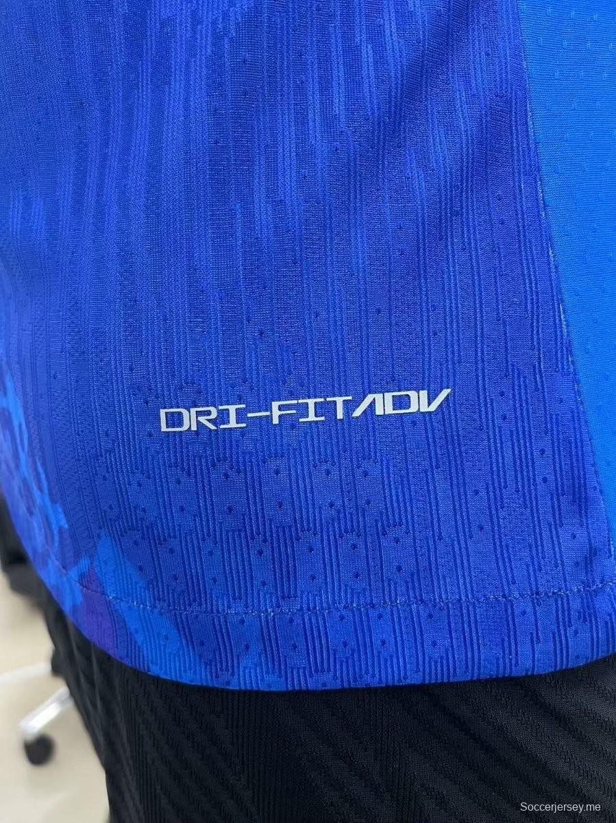 إصدار اللاعب 2025 قميص بأكمام طويلة طويل الأكمام أزرق اللون أزرق اللون البرازيل 2025