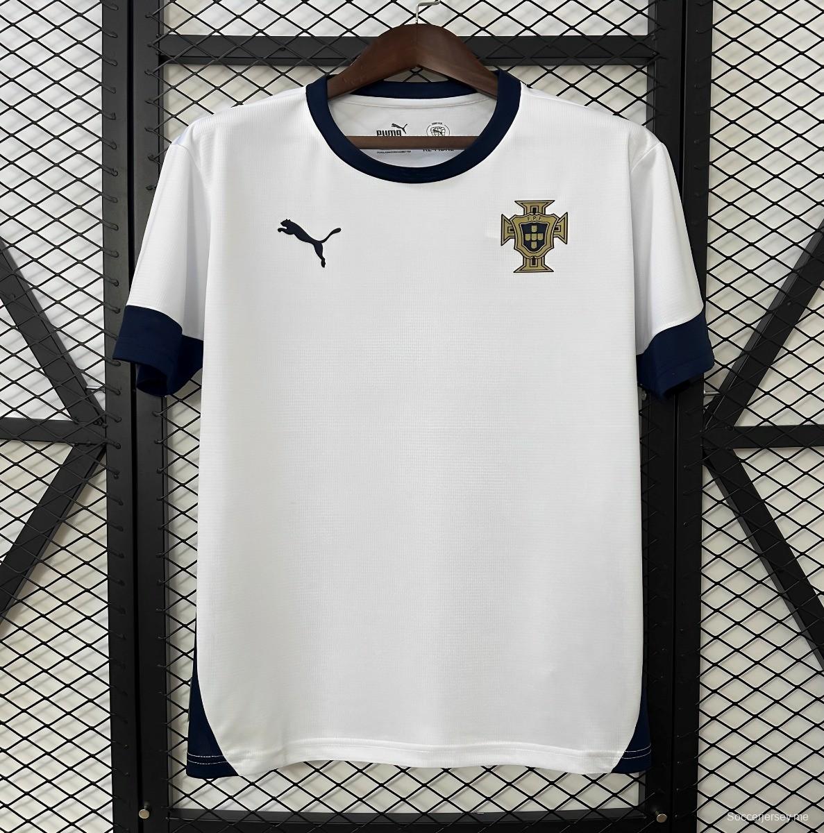 2025 البرتغال 2025 قميص تدريب البرتغال الأبيض