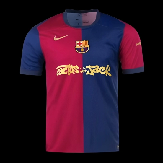 24/25 قميص برشلونة × ترافيس سكوت هوم جيرسيه برشلونة x ترافيس سكوت