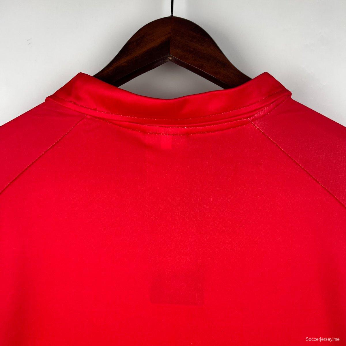 قميص نابولي الثالث باللون الأحمر 90/91 ريترو 90/91
