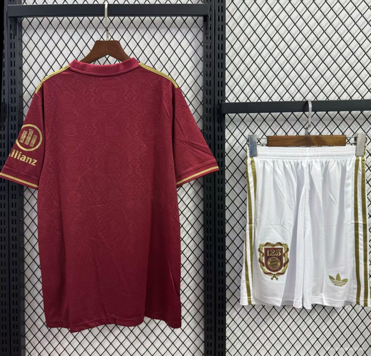 25/26 قميص نبيذ الذكرى السنوية 125 لبايرن ميونيخ للأطفال