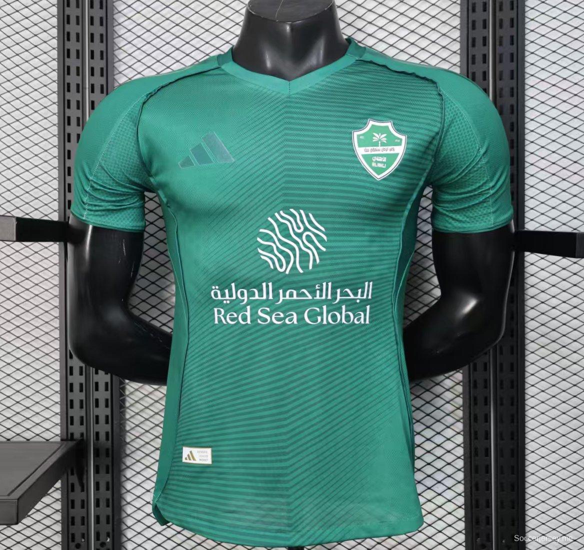 نسخة اللاعب 25/26 قميص الأهلي الأخضر خارج أرضه الأهلي 25/26