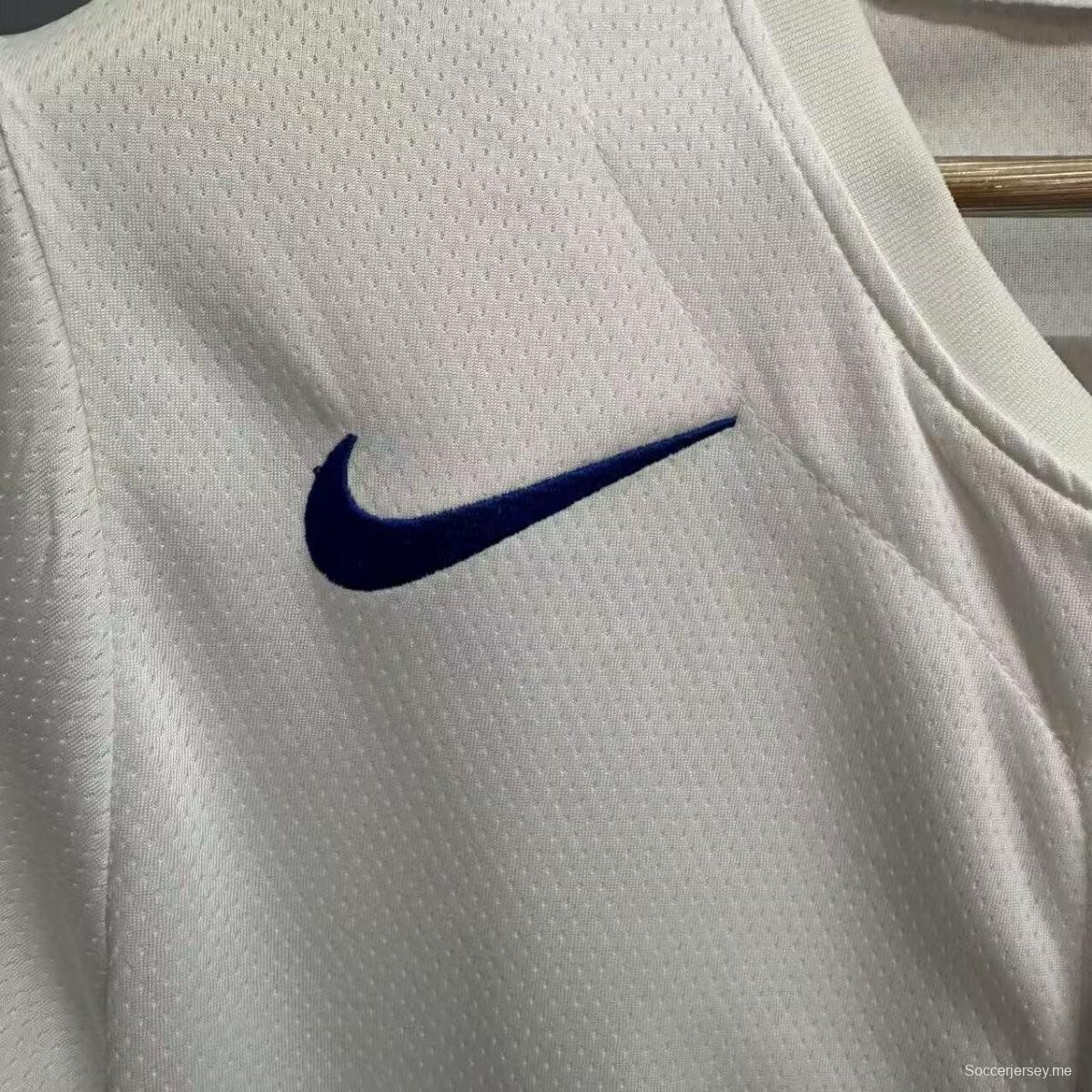 25/26 قميص تشيلسي الأمريكي باك بيسبول أبيض اللون أبيض 25/26