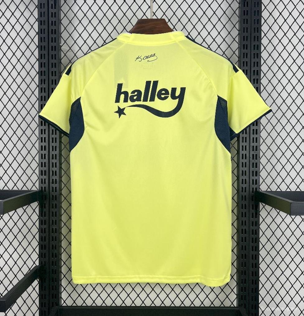 25/26 قميص فنربخشة أصفر خارجي أصفر اللون