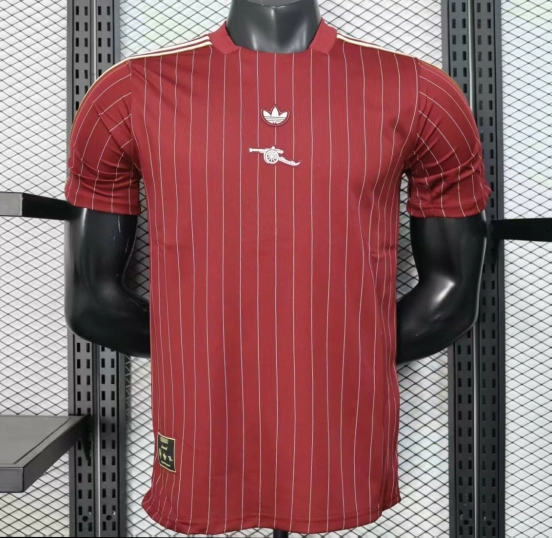 إصدار اللاعب 25/26 قميص أرسنال النبيذ النبيذ غير الرسمي