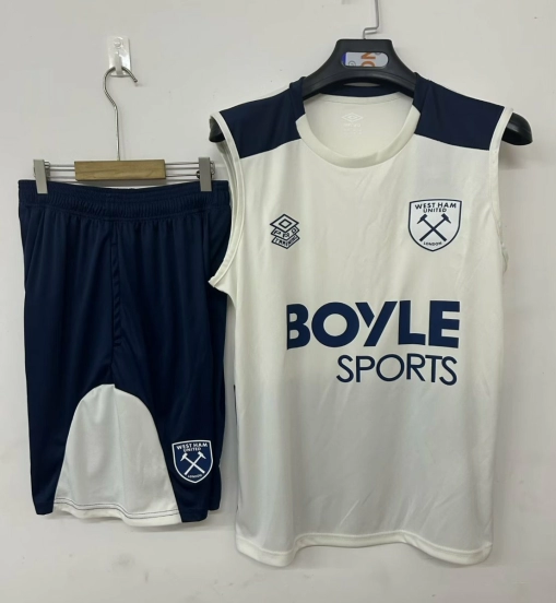 25/26 وست هام يونايتد قميص وست هام يونايتد بيج+ شورت قصير