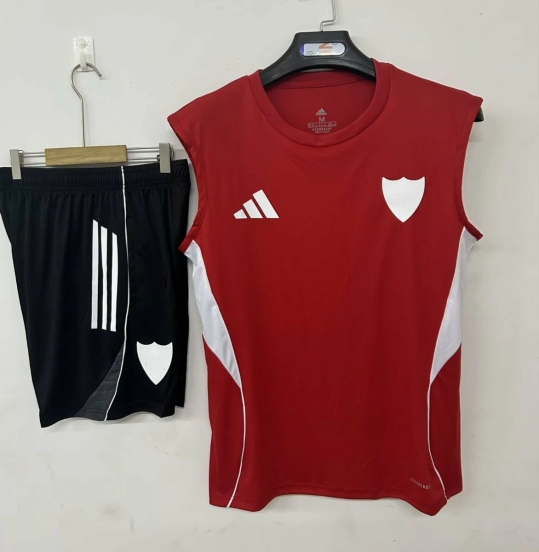 2526 قميص تدريب أتلتيك بلباو أتلتيك بلباو أحمر+شورت أحمر