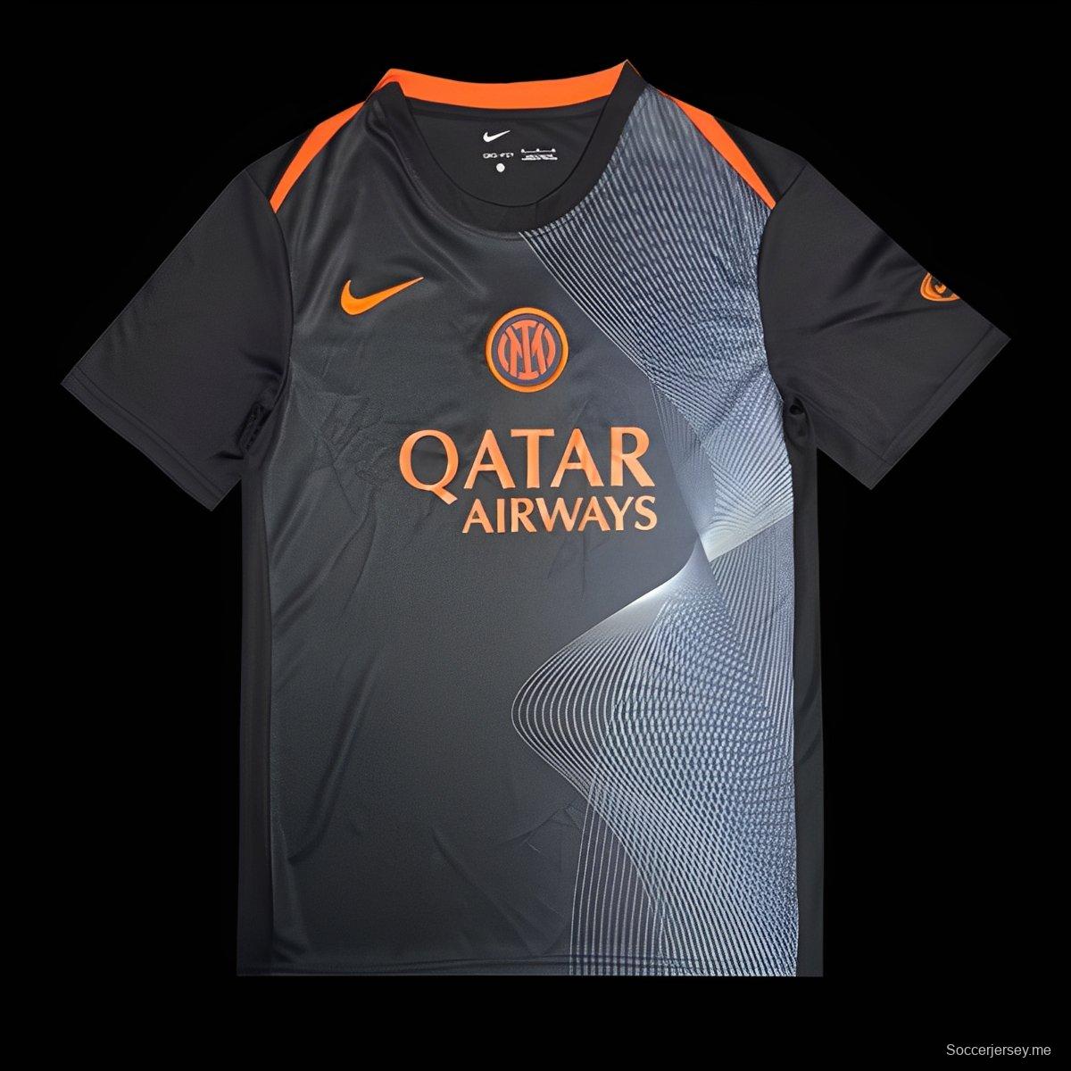 25/26 قميص إنتر ميلان أسود قبل المباراة 25/26