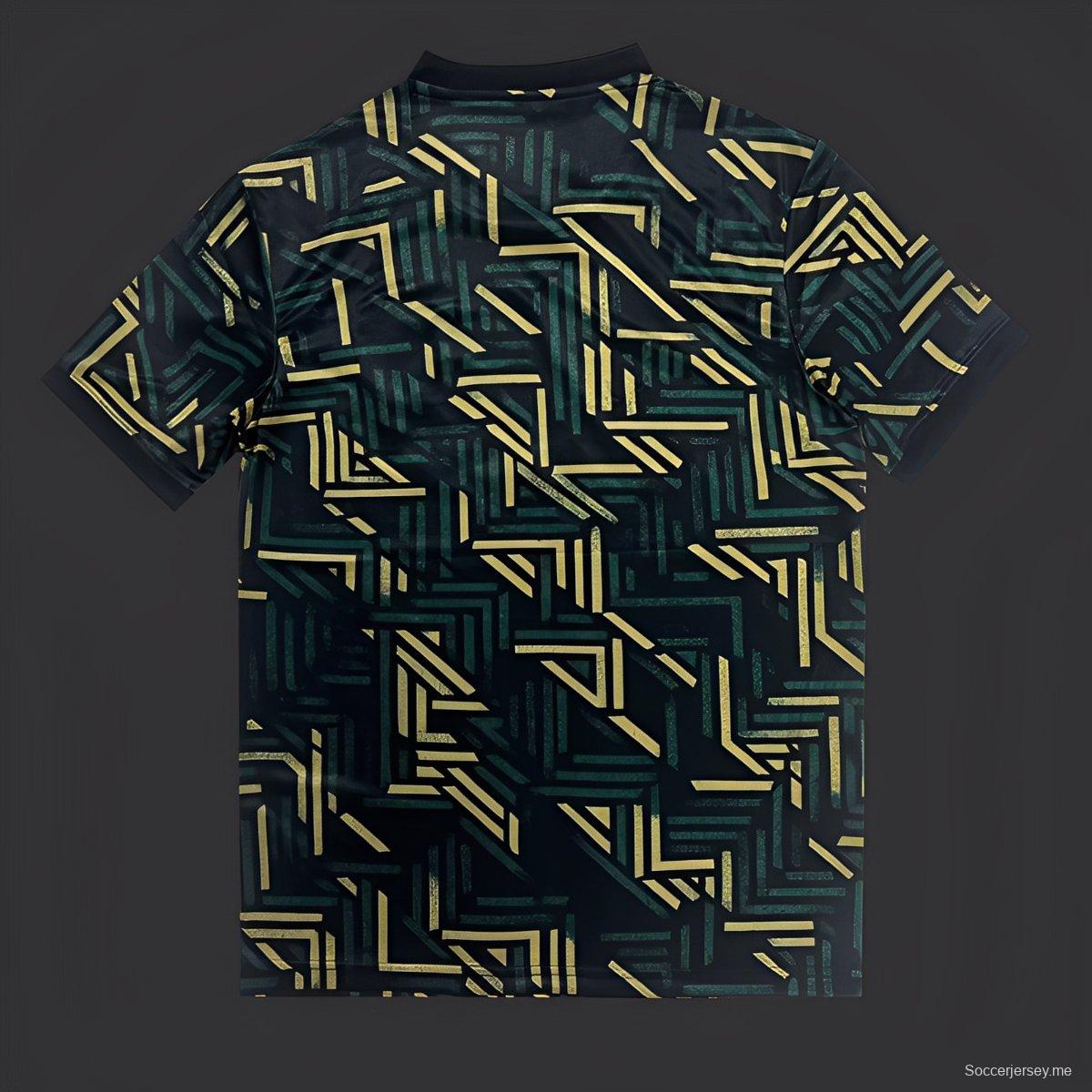 25/26 Sporting CP Dark Green with Geometric Gold Pattern Jersey