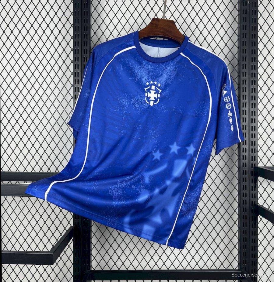 2025 قميص كرة قدم رجالي برازيل أو فينومينو #9 فاصلة أزرق اللون