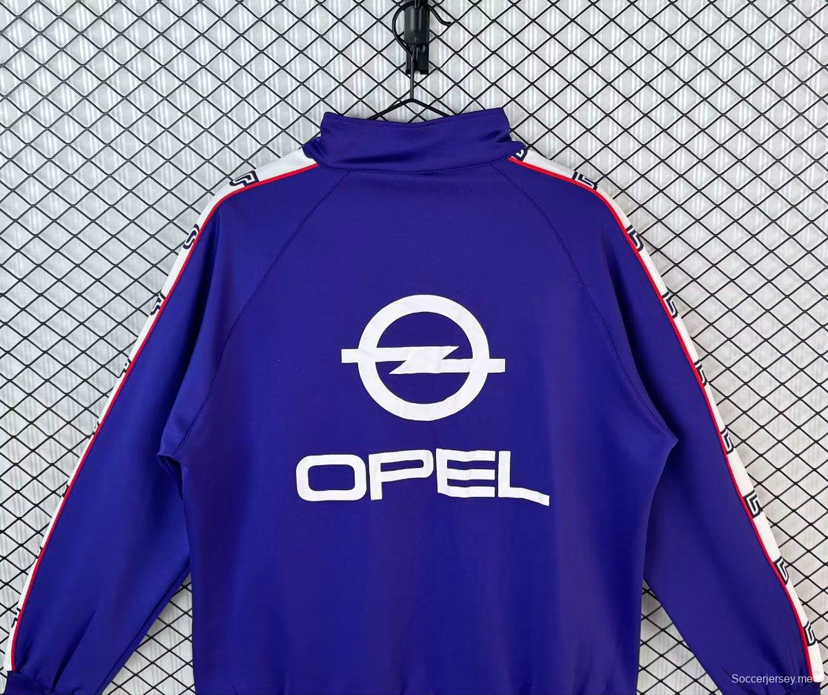 سترة واقية من الرياح بزر سحاب كامل باللون الأرجواني من فيورنتينا موسم 85/86