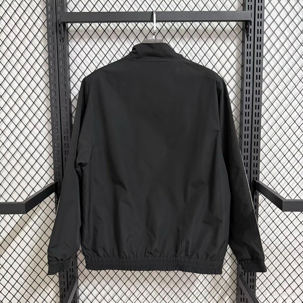 2026 ألمانيا سترة واقية من الرياح سوداء بسحاب كامل