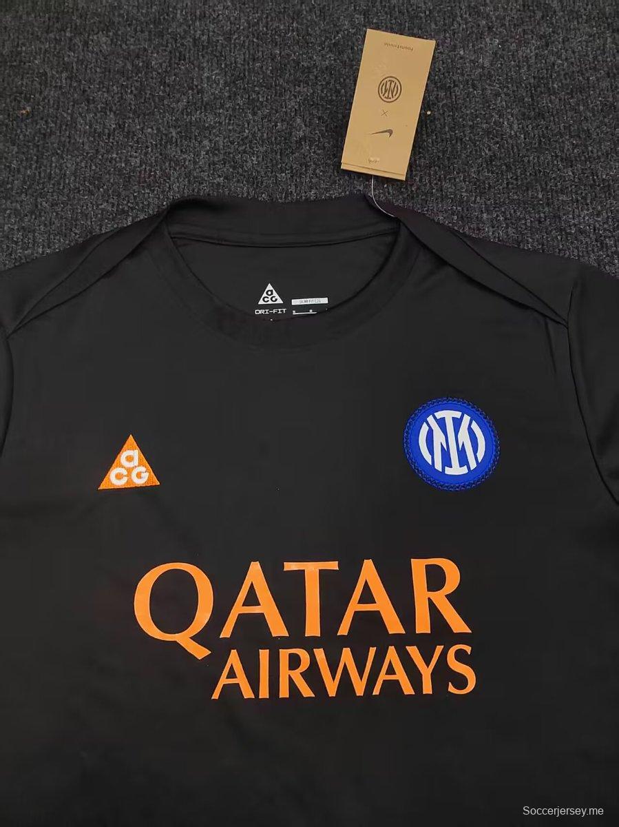 25/26 قميص Nike Inter Milan Dri-FIT Academy Pro SE Pre-Match أسود