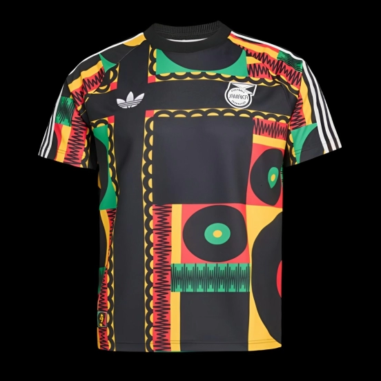 2026 جامايكا 26 × بوب مارلي قميص أصلي باللون الأسود / الأحمر / الأصفر الداكن