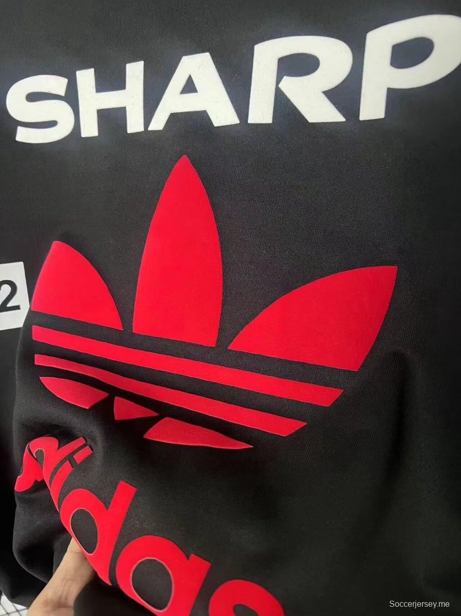 26/27 مانشستر يونايتد - قميص رياضي أسود من Adidas Originals طراز Bringback 90/92