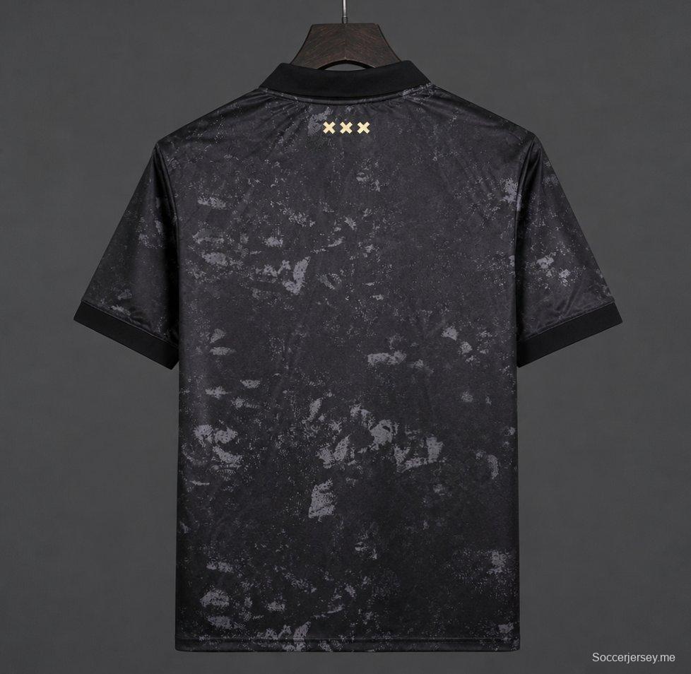 26/27  قميص أسود من Ajax x Stone Island Concept