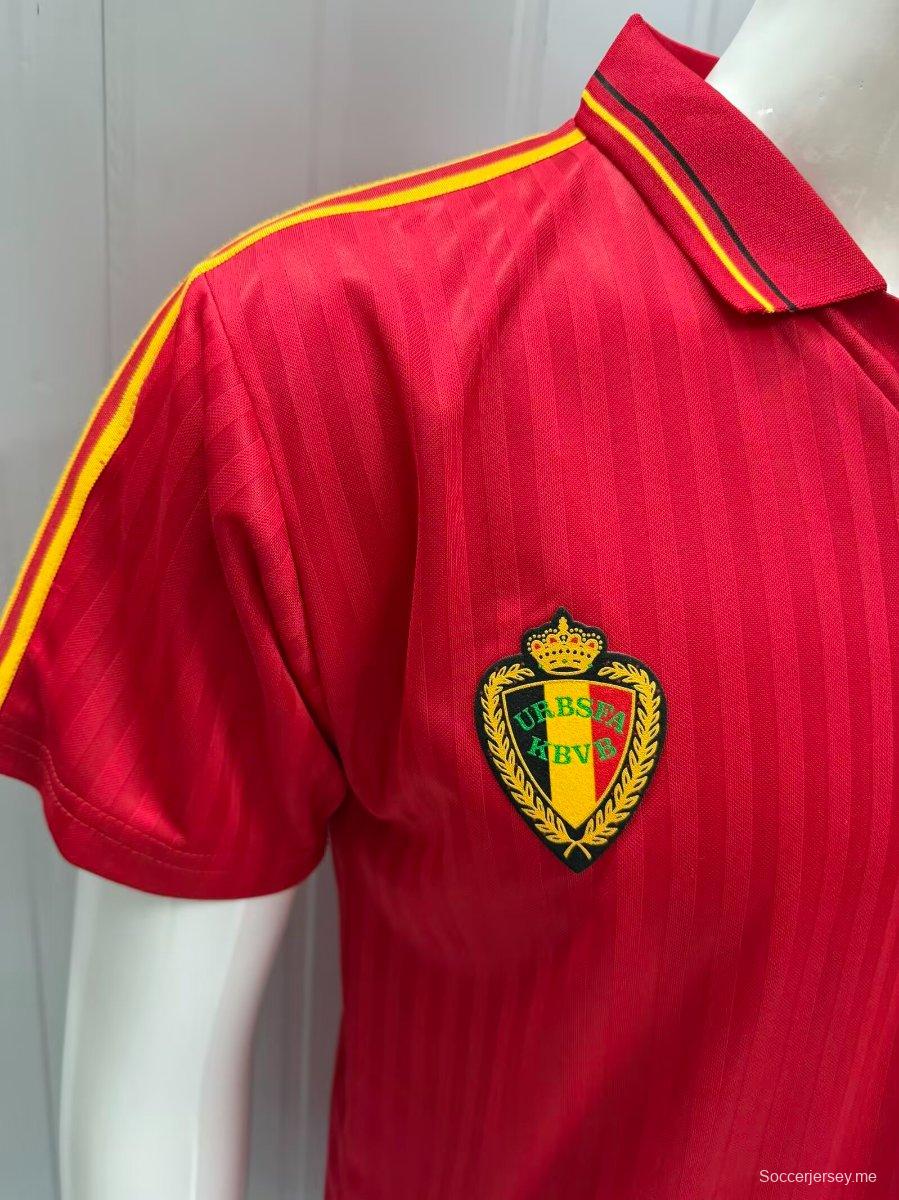 القميص الرئيسي للمنتخب البلجيكي بطراز ريترو لعام 1990